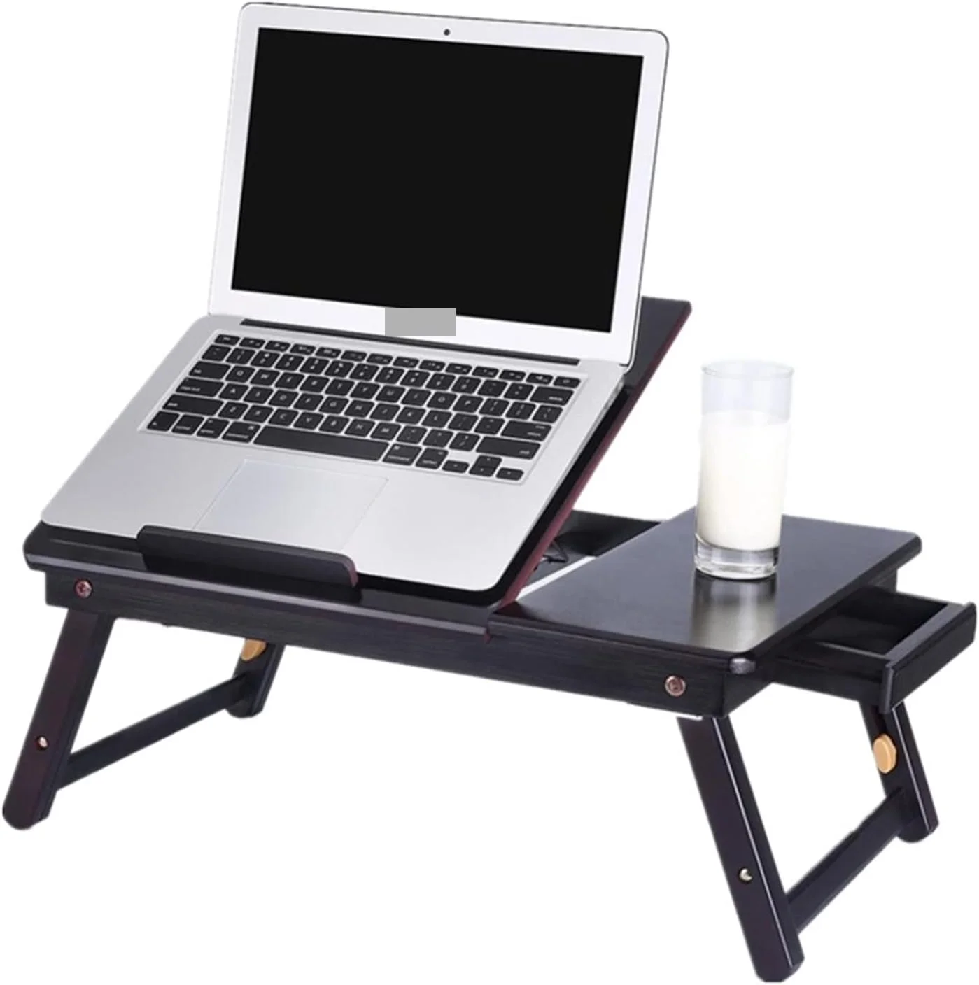 میز کار تاشو ZKSKOX، میز کامپیوتر کوچک برای تخت، مشکی، قابل تنظیم ارتفاع، مناسب لپ تاپ، خوابگاه، تنبل میز کار تاشو ZKSKOX، میز کامپیوتر کوچک برای تخت، مشکی، قابل تنظیم ارتفاع، مناسب لپ تاپ، خوابگاه، تنبل