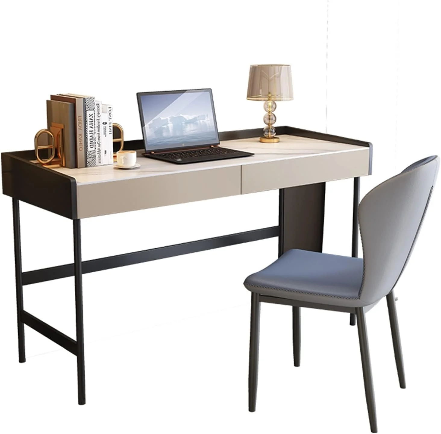 میز کار ZKSKOX، مناسب اتاق خواب، کامپیوتر رومیزی، نوشتن خانگی، دفتر کار ساده، خانواده کوچک