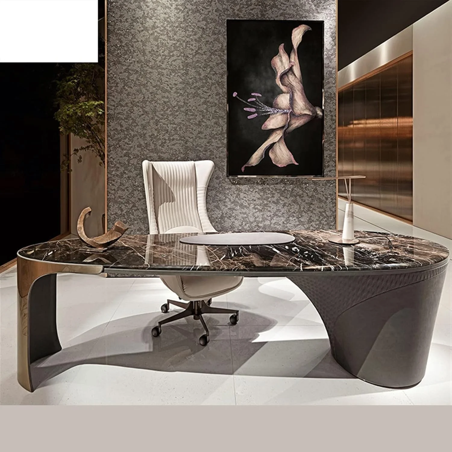 میز کار ZKSKOX مناسب رئیس، مدیر، ویلا، عمارت، مطالعه، میز، رئیس، کامپیوتر