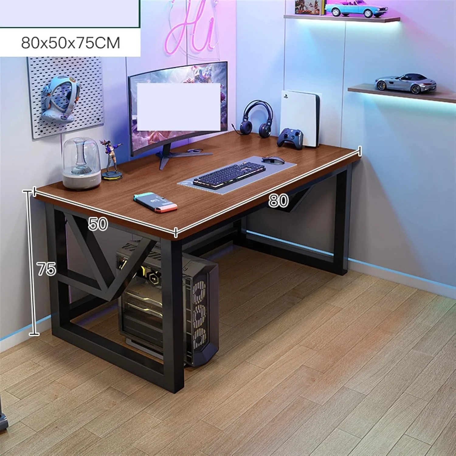 میز کار ZKSKOX، میز کامپیوتر، مناسب بازی های رایانه ای، اداری، اتاق خواب، مطالعه در منزل، دانش آموزی