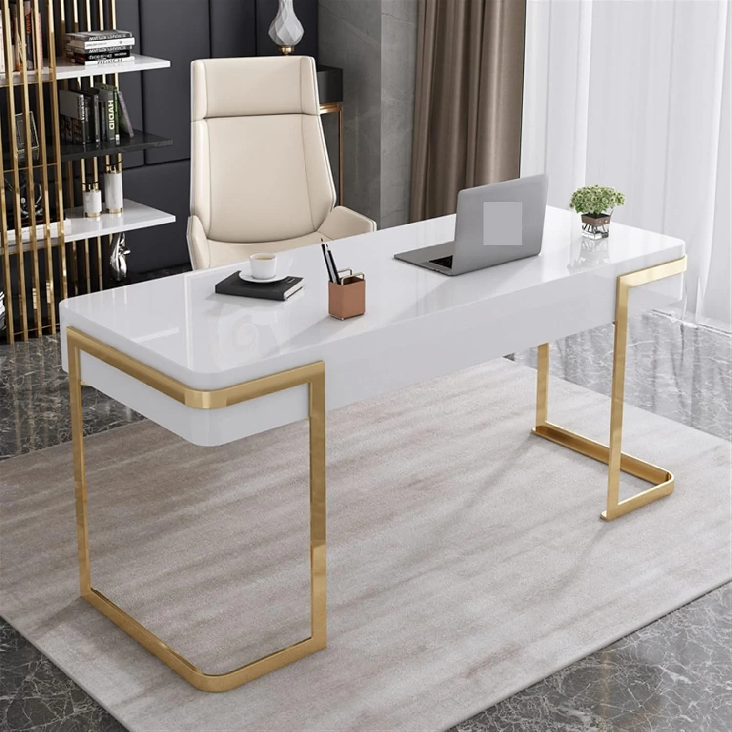 میز کار ZKSKOX، میز اداری، میز مطالعه خانگی با کشو، مناسب اتاق خواب، کامپیوتر و میز آرایش میز کار ZKSKOX، میز اداری، میز مطالعه خانگی با کشو، مناسب اتاق خواب، کامپیوتر و میز آرایش