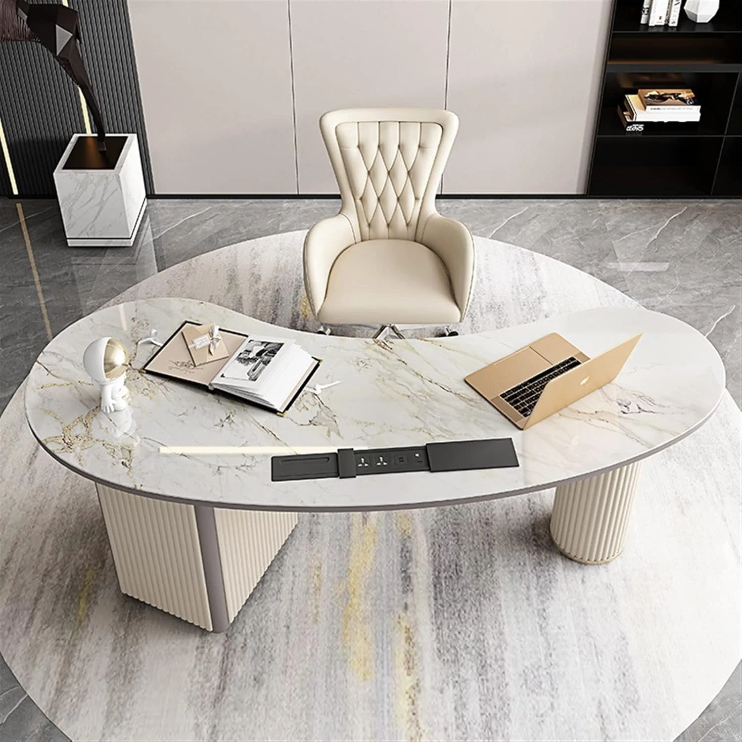 میز کار ZKSKOX، میز پذیرش و مذاکره، مناسب برای مشاوره سالن زیبایی، میز کامپیوتر