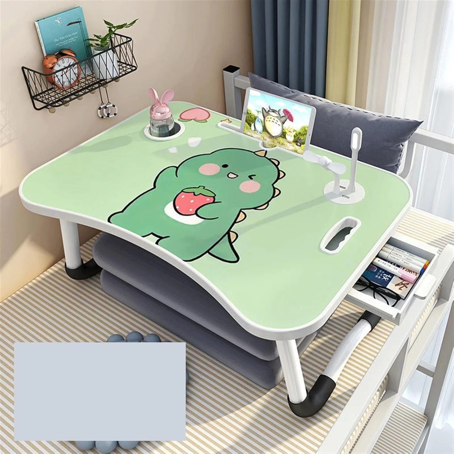 میز کار تاشو مناسب خوابگاه، میز مطالعه کوچک، میز تخت خواب تنبل تاشو کامپیوتر میز کار تاشو مناسب خوابگاه، میز مطالعه کوچک، میز تخت خواب تنبل تاشو کامپیوتر