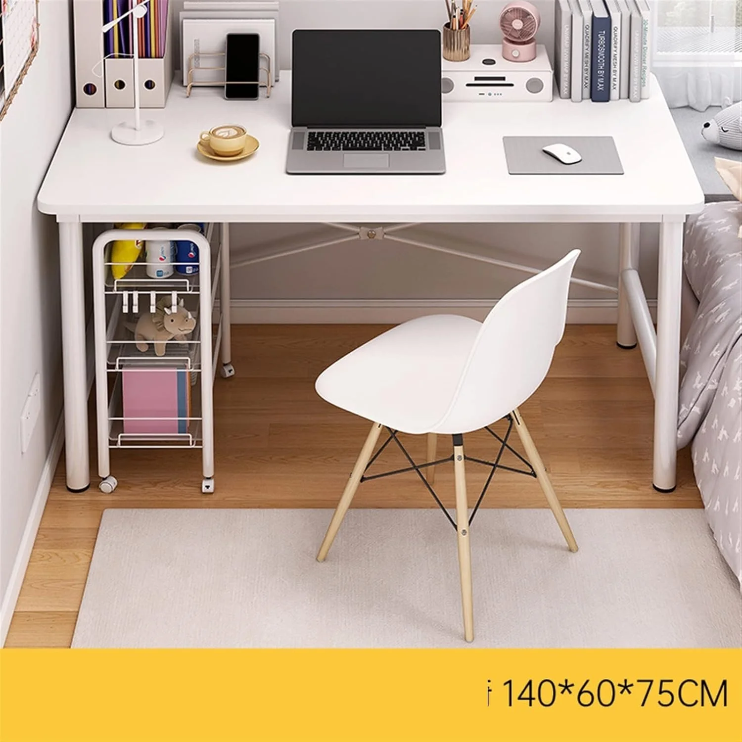 میز کار ZKSKOX، میز کامپیوتر، مناسب دفتر کار، خانه استیجاری، میز کنار تخت، اتاق خواب، دانشجو و منزل