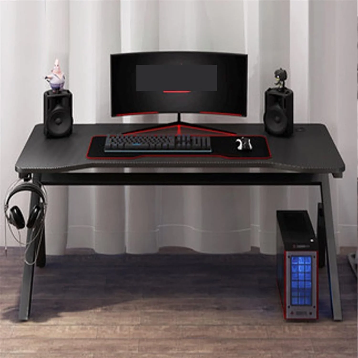 میز کار مربع، میز کامپیوتر، مناسب اتاق خواب منزل، میز بازی، ست ترکیبی چند رنگ اسپرت و صندلی