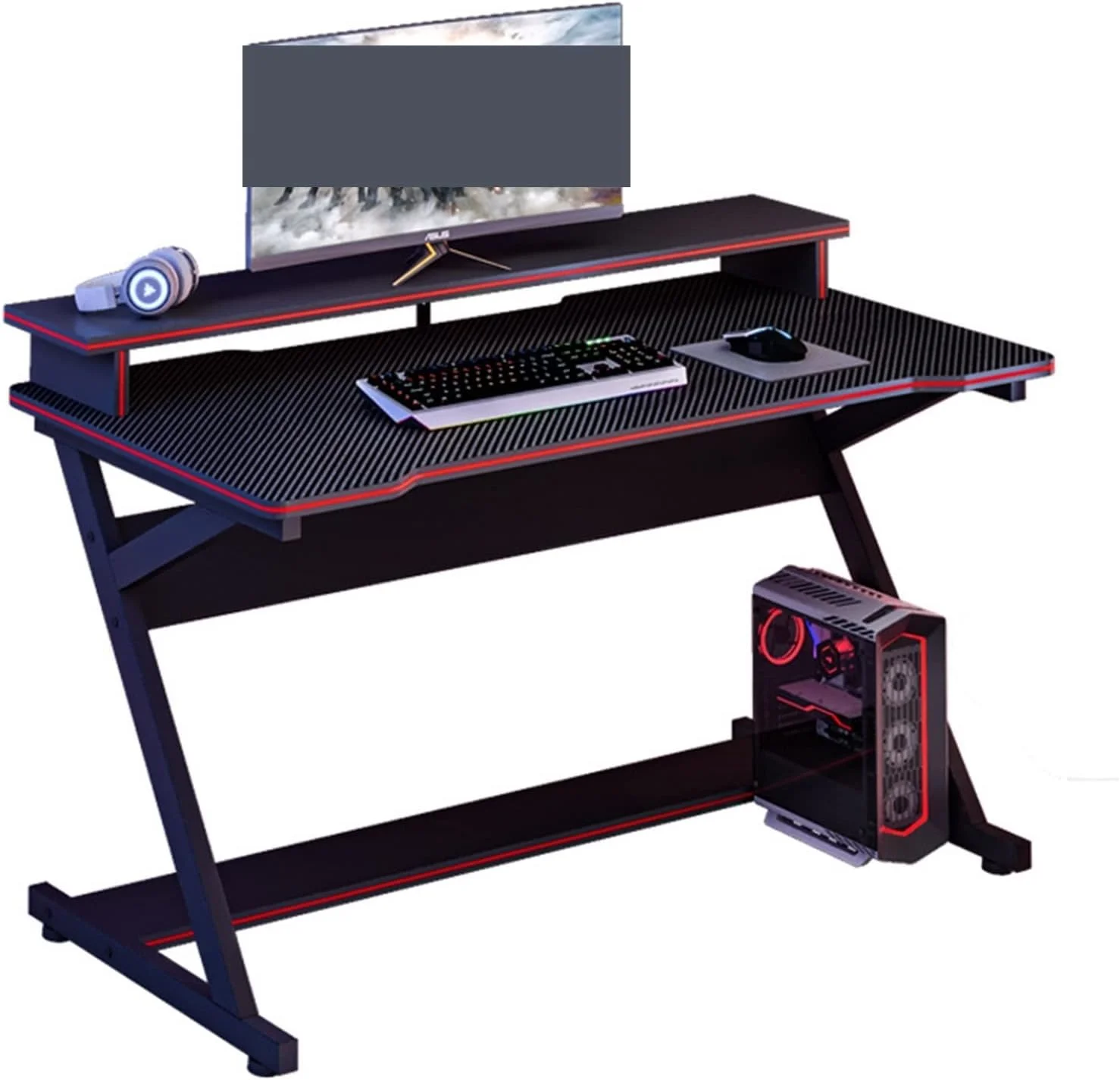 میز کامپیوتر کار ZKSKOX، میز تحریر، میز گیمینگ، میز مستطیلی، میز مطالعه دانش آموزی، میز ساده مناسب خانه استیجاری، میز بازی