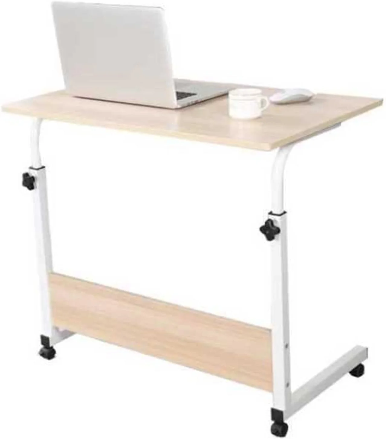 میز کار ZKSKOX کنار تخت خواب، میز کامپیوتر تنبل، میز خانگی کوچک روی تخت، قابل حرکت به بالا و پایین