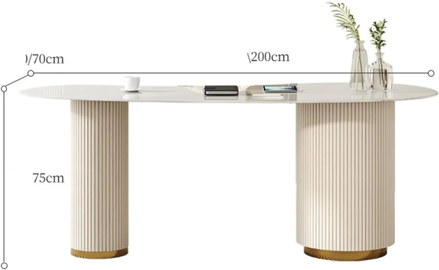 میز کار لوکس و مدرن، میز کامپیوتر یکپارچه، مناسب منزل و محل کار، چوب جامد