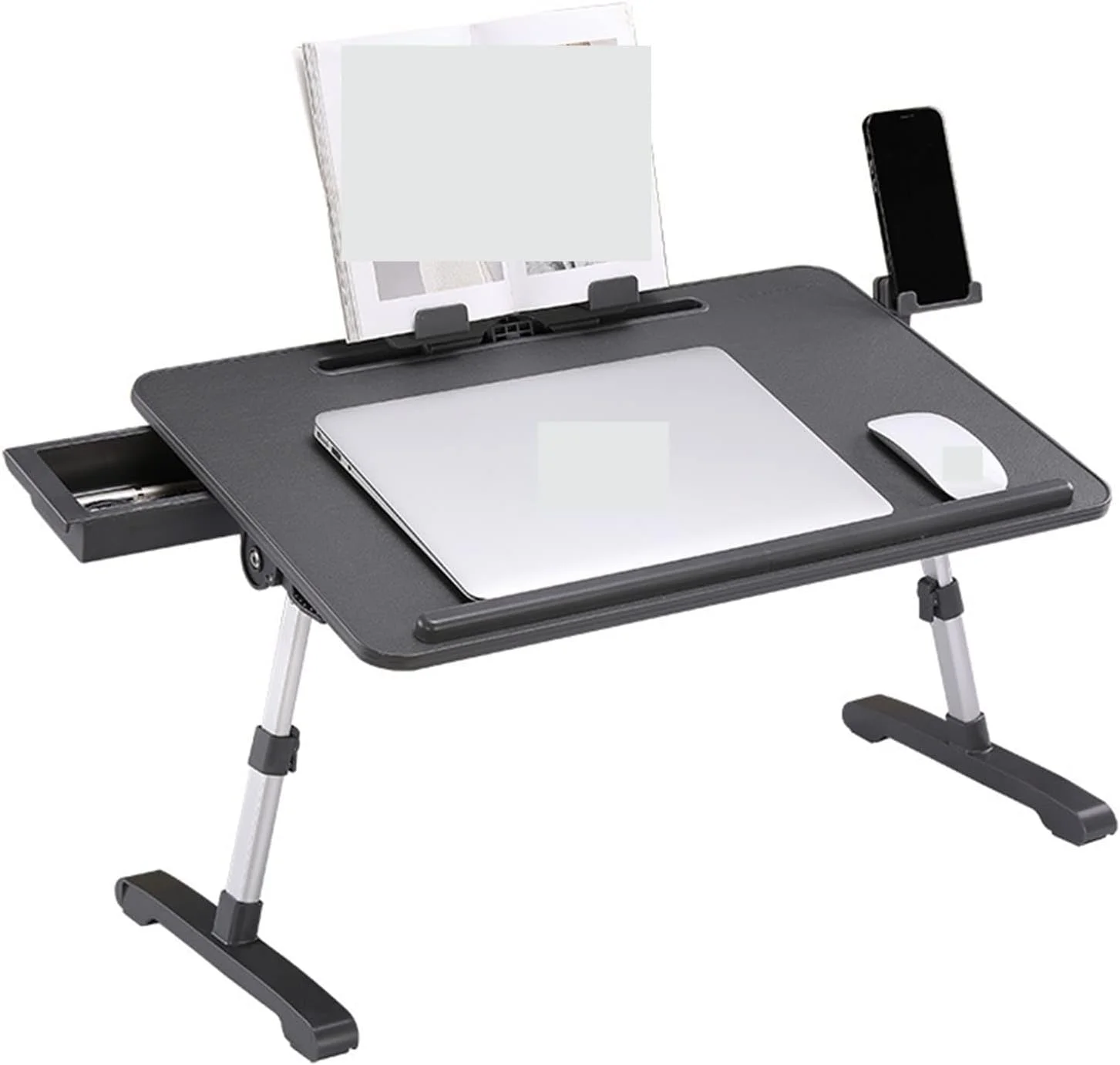 میز کار لپ تاپ مشکی میز کامپیوتر تاشو قابل حمل