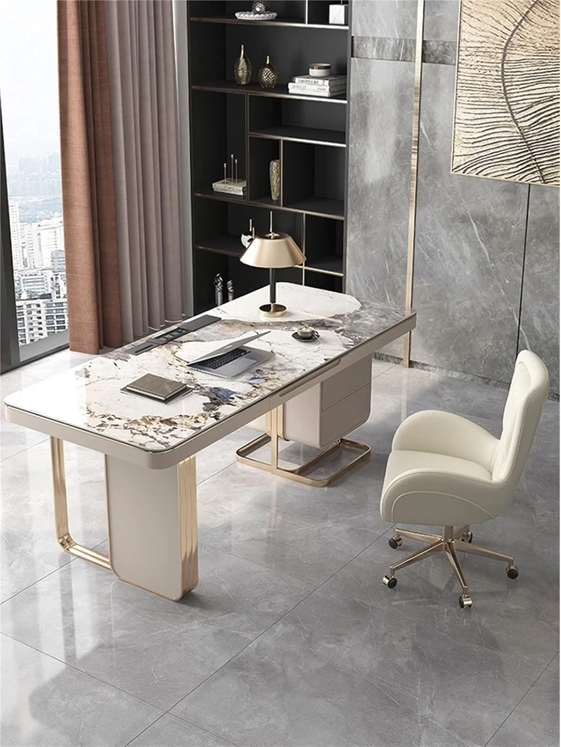 میز کار، میز کامپیوتر و صندلی مناسب برای دفتر کار کوچک خانگی