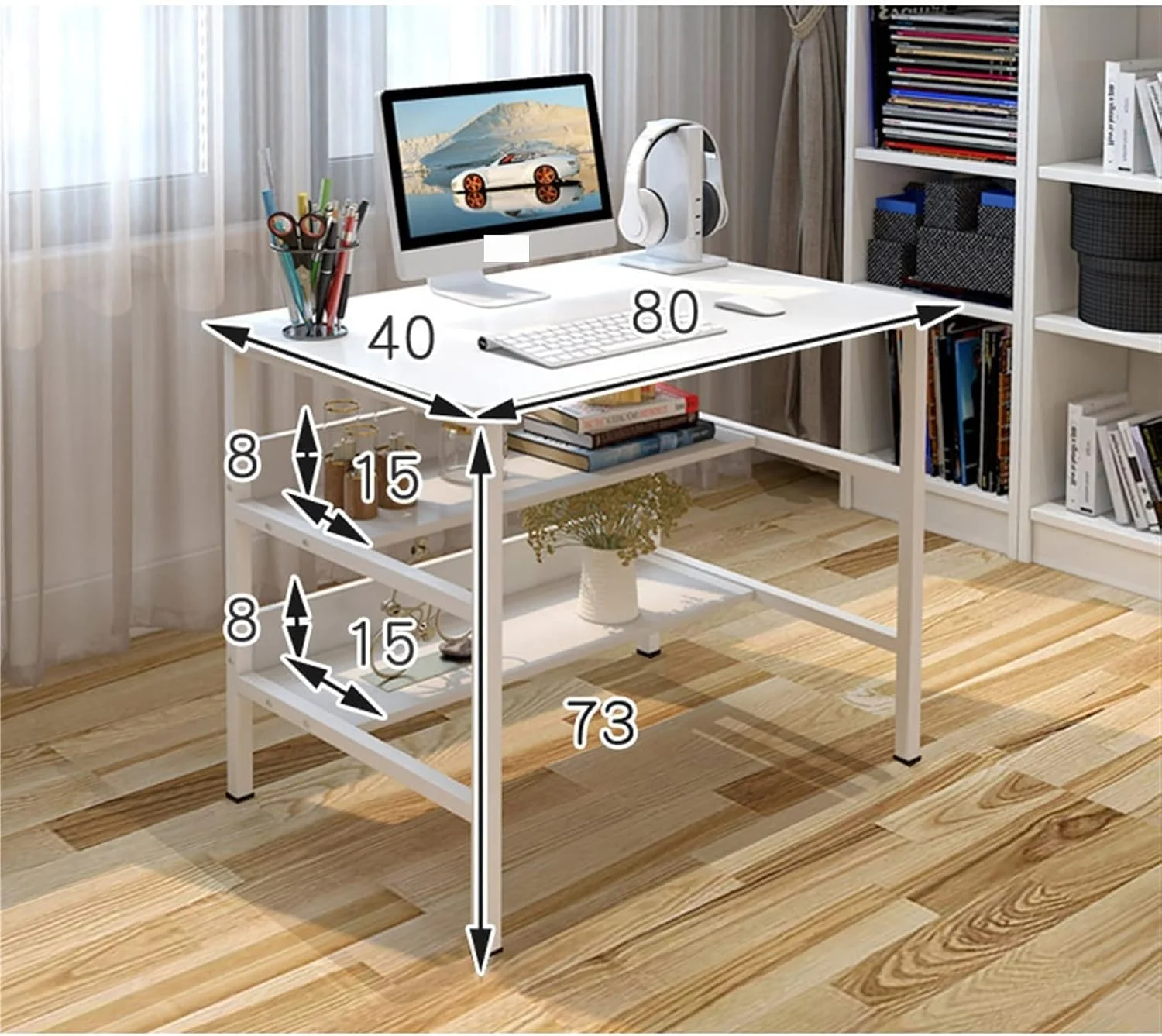 میز کامپیوتر ZKSKOX، مناسب کار، منزل، نوشتن، دفتر کار و مطالعه دانشجویی میز کامپیوتر ZKSKOX، مناسب کار، منزل، نوشتن، دفتر کار و مطالعه دانشجویی
