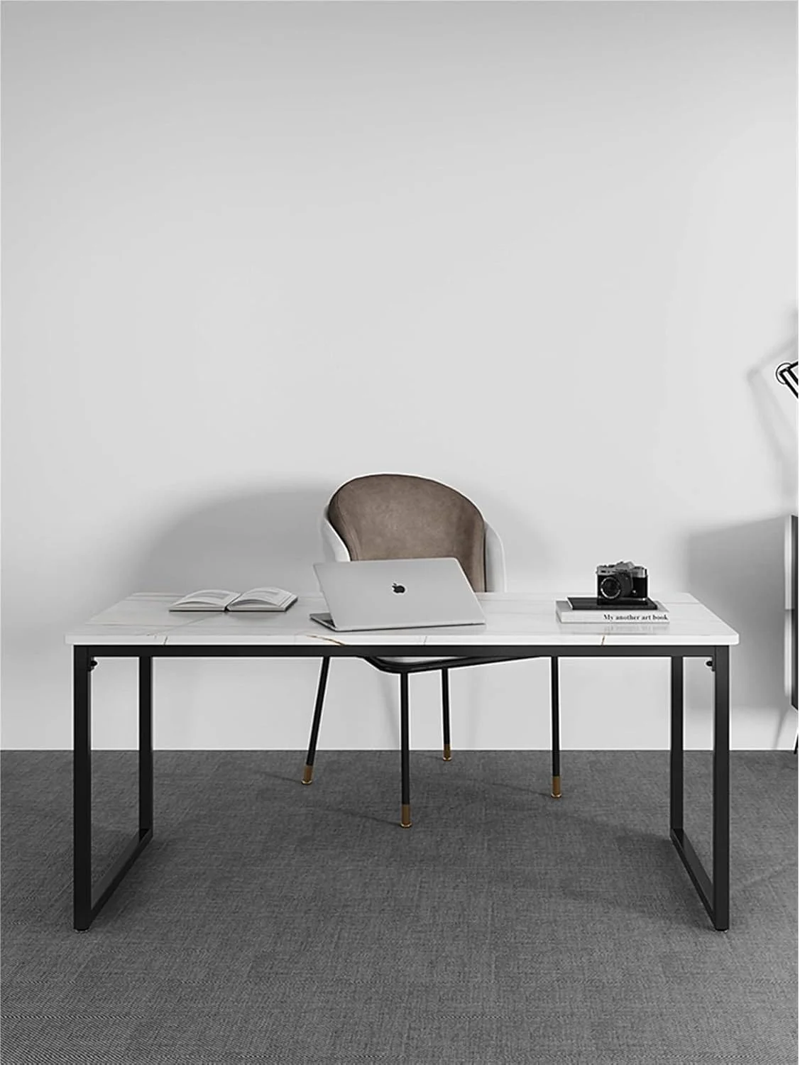 میز کار ZKSKOX، میز کامپیوتر اداری، میز تحریر مرمر خانگی مینیمالیستی