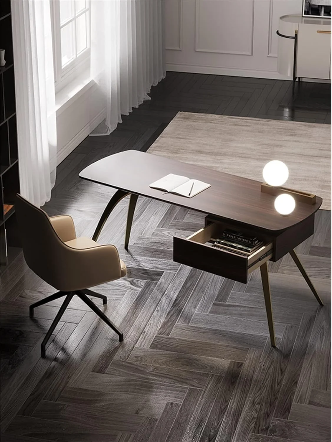 میز کار ZKSKOX، میز کوچک مناسب اتاق خواب منزل، دفتر کار و مطالعه، میز کامپیوتر میز کار ZKSKOX، میز کوچک مناسب اتاق خواب منزل، دفتر کار و مطالعه، میز کامپیوتر