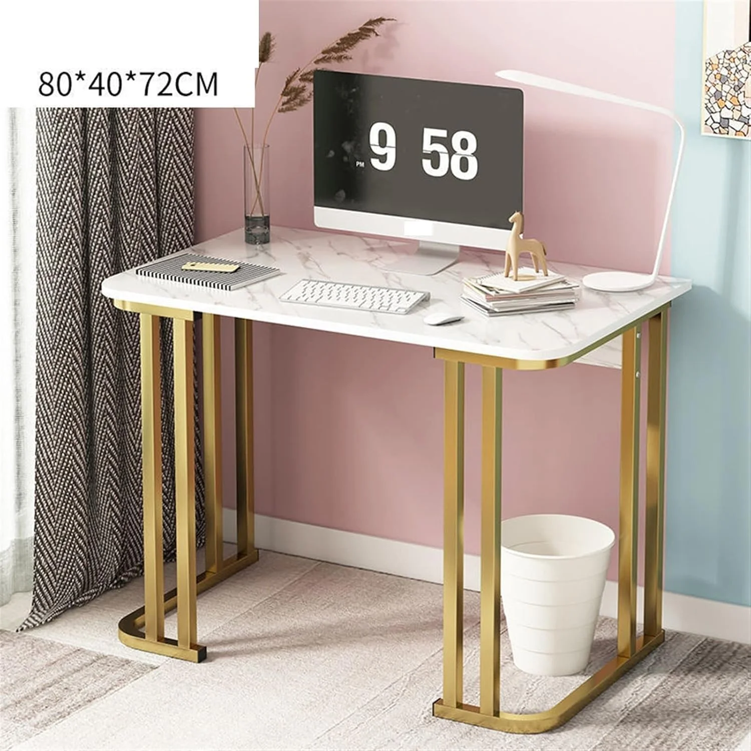 میز کار ZKSKOX، میز کامپیوتر کوچک مناسب خانواده، اداری، اتاق خواب، منزل، نوشتن میز کار ZKSKOX، میز کامپیوتر کوچک مناسب خانواده، اداری، اتاق خواب، منزل، نوشتن