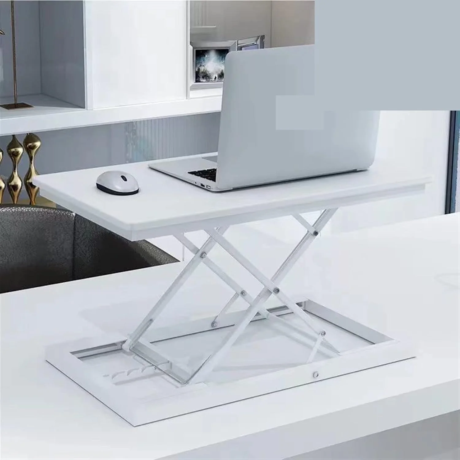 میز کار با قفسه نمایشگر، میز بالابر، کامپیوتر، دفتر ایستاده، براکت نوت بوک میز کار با قفسه نمایشگر، میز بالابر، کامپیوتر، دفتر ایستاده، براکت نوت بوک