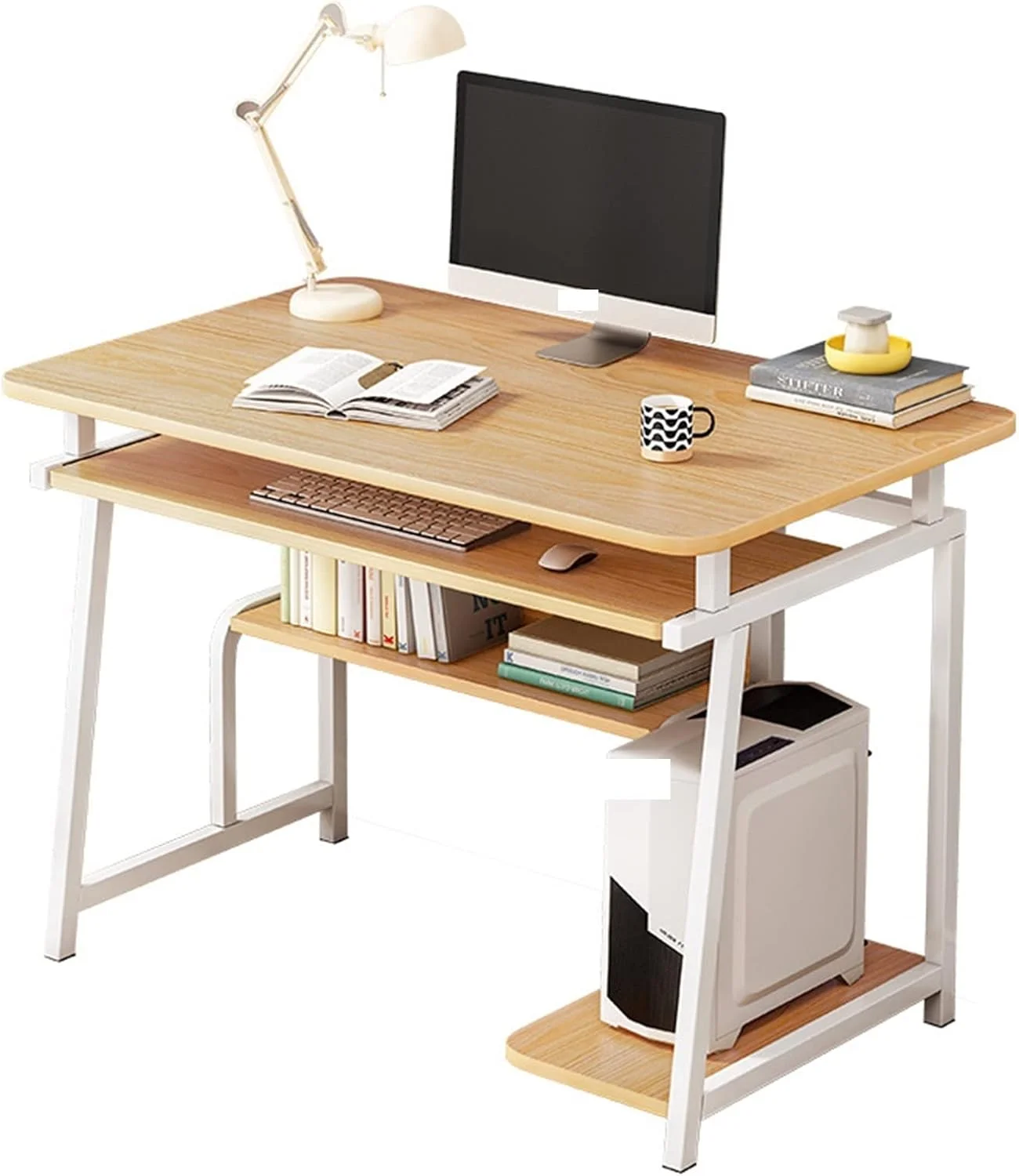 میز کار ZKSKOX، میز کامپیوتر رومیزی، مناسب برای خانواده های کوچک، اتاق خواب دانشجویی، مطالعه و نوشتن میز کار ZKSKOX، میز کامپیوتر رومیزی، مناسب برای خانواده های کوچک، اتاق خواب دانشجویی، مطالعه و نوشتن