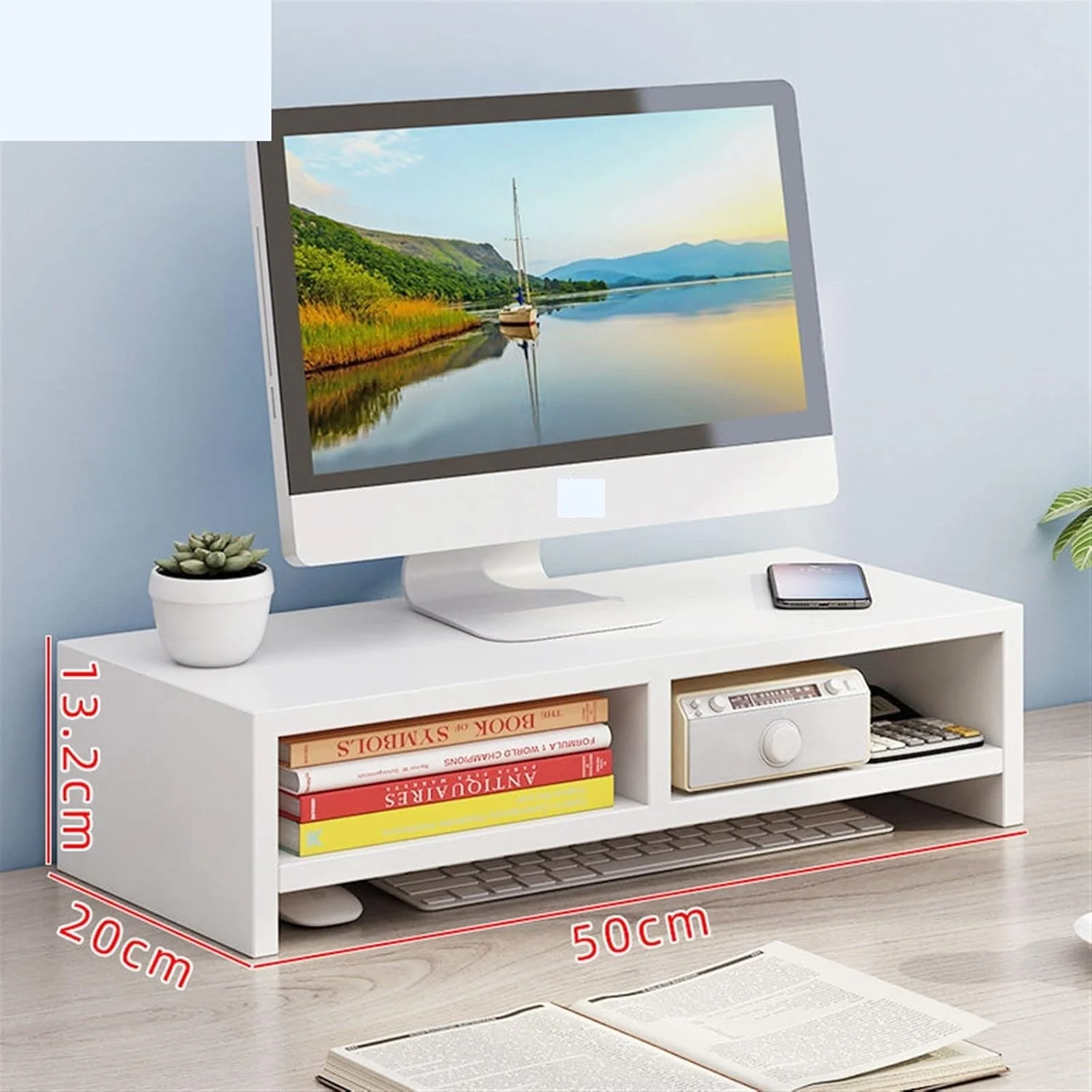 پایه رومیزی برای کامپیوتر، میز کار، قفسه نگهداری لوازم اداری، پایه نمایشگر با پد پایه رومیزی برای کامپیوتر، میز کار، قفسه نگهداری لوازم اداری، پایه نمایشگر با پد