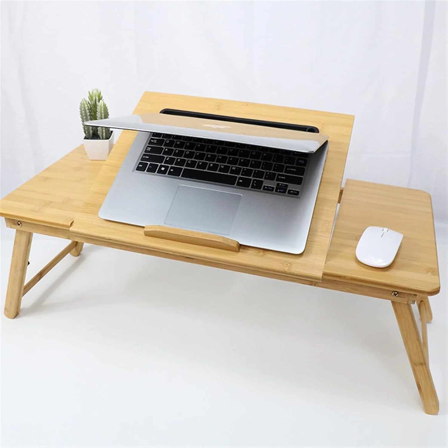 میز کار تاشو ZKSKOX، میز کامپیوتر با جای کارت، مناسب برای لپ‌تاپ، ساده و قابل حمل