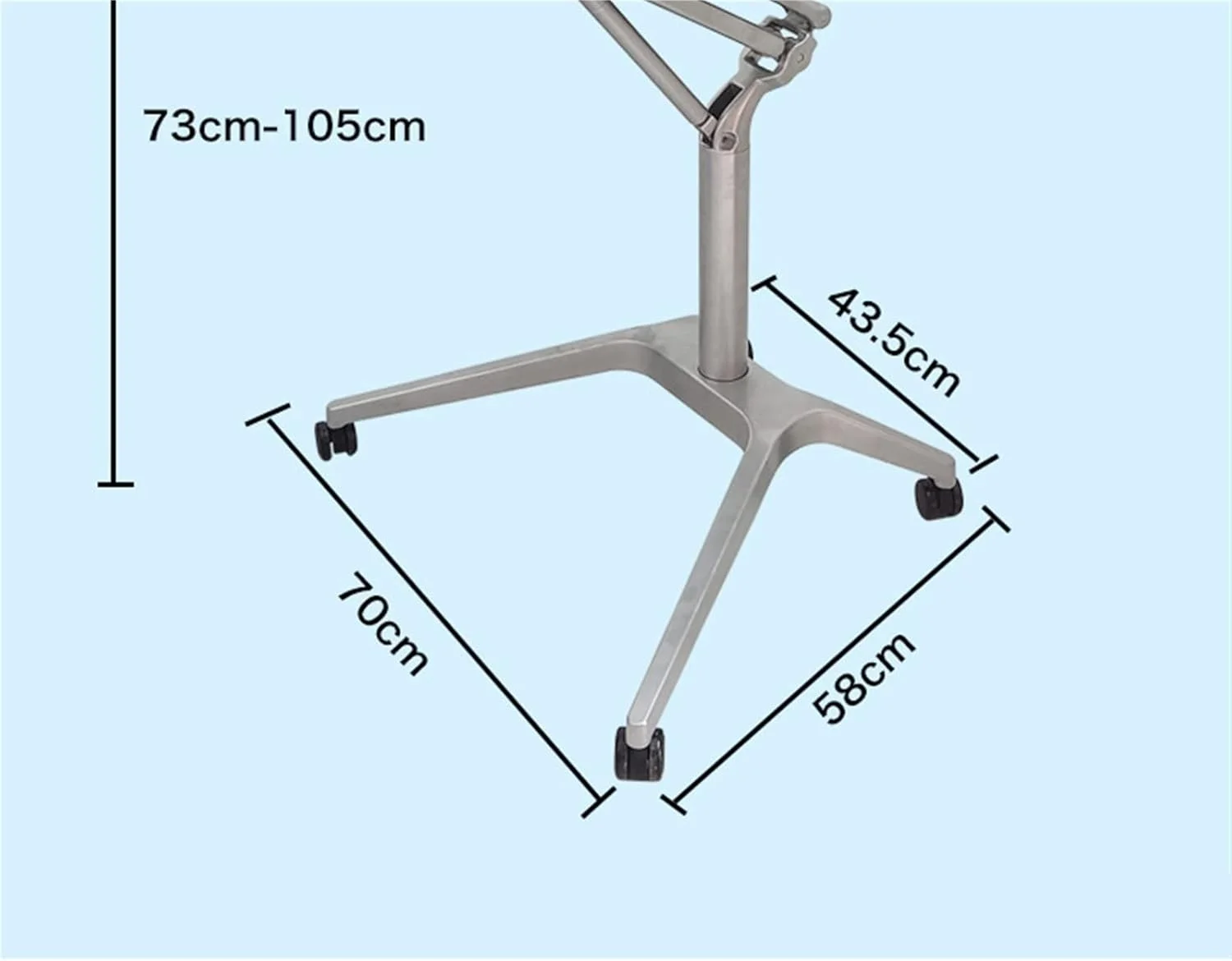 میز کامپیوتر کار ZKSKOX، ایستاده، اداری، متحرک با قابلیت تنظیم ارتفاع، سخنرانی، کنار تخت، کنار مبل، جانبی میز کامپیوتر کار ZKSKOX، ایستاده، اداری، متحرک با قابلیت تنظیم ارتفاع، سخنرانی، کنار تخت، کنار مبل، جانبی