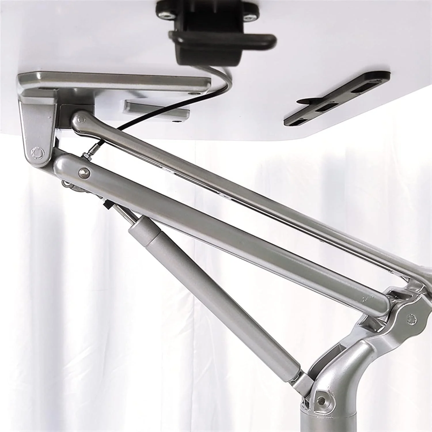 میز کامپیوتر کار ZKSKOX، ایستاده، اداری، متحرک با قابلیت تنظیم ارتفاع، سخنرانی، کنار تخت، کنار مبل، جانبی میز کامپیوتر کار ZKSKOX، ایستاده، اداری، متحرک با قابلیت تنظیم ارتفاع، سخنرانی، کنار تخت، کنار مبل، جانبی