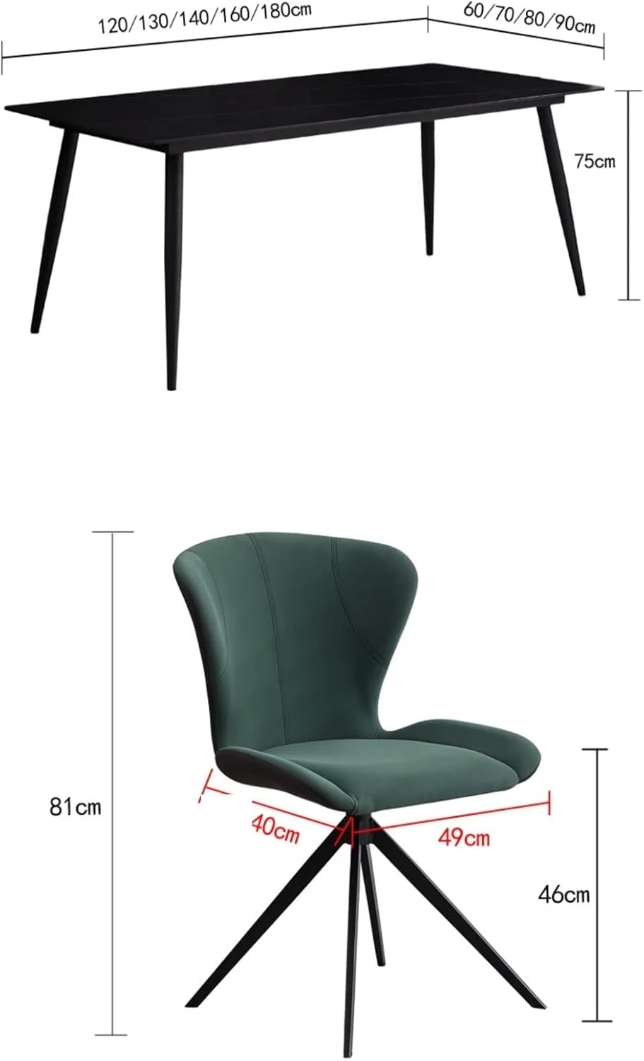 میز کار ZKSKOX، میز کامپیوتر، ترکیب میز و صندلی، مناسب منزل و اداره میز کار ZKSKOX، میز کامپیوتر، ترکیب میز و صندلی، مناسب منزل و اداره