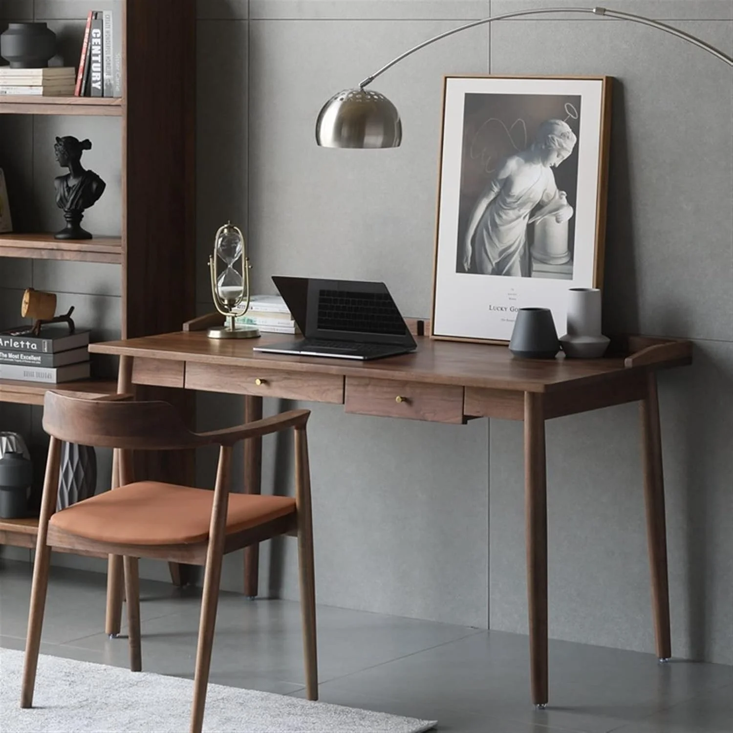 میز کار ZKSKOX، میز اداری و صندلی، مبلمان مطالعه ترکیبی، کامپیوتر و نوشتن میز کار ZKSKOX، میز اداری و صندلی، مبلمان مطالعه ترکیبی، کامپیوتر و نوشتن