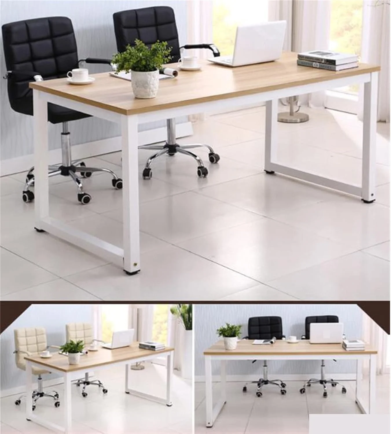 میز کار کامپیوتر ZKSKOX، میز کارمندی، کنفرانس، مناسب منزل میز کار کامپیوتر ZKSKOX، میز کارمندی، کنفرانس، مناسب منزل