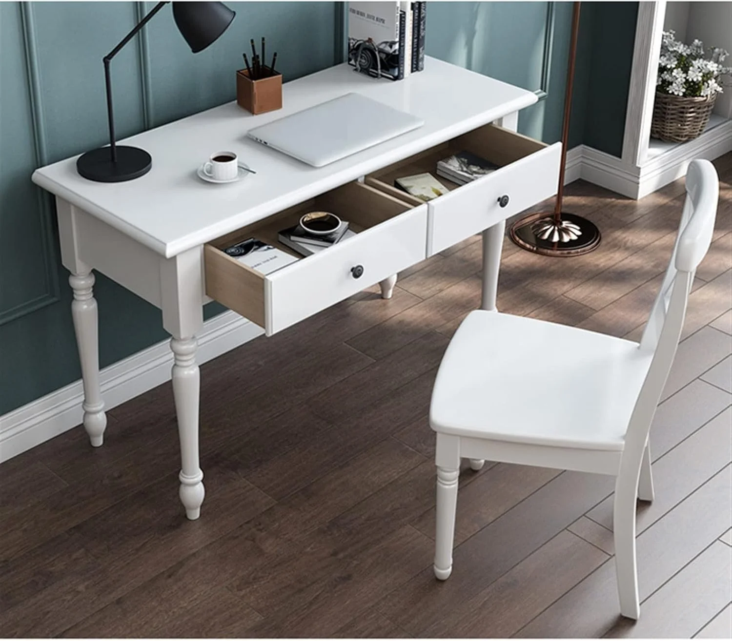 میز کار ZKSKOX، میز کامپیوتر کوچک مناسب دفتر کار، منزل و مطالعه دانشجویی میز کار ZKSKOX، میز کامپیوتر کوچک مناسب دفتر کار، منزل و مطالعه دانشجویی