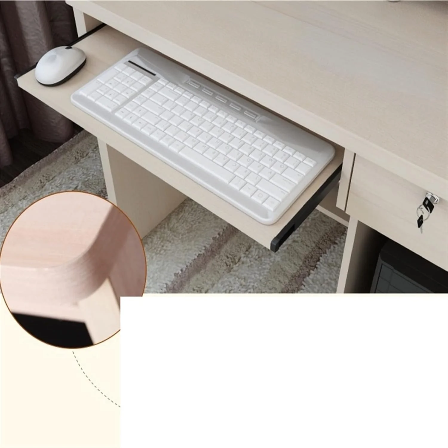 میز کامپیوتر چرخان با قفسه های ذخیره سازی، میز اداری گوشه ای با 2 کشو و فایل میز کامپیوتر چرخان با قفسه های ذخیره سازی، میز اداری گوشه ای با 2 کشو و فایل