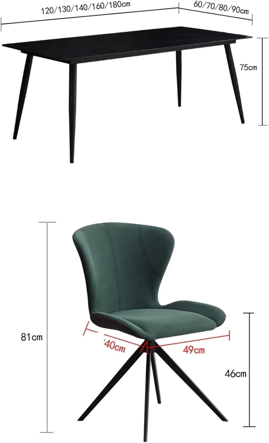 میز کامپیوتر ZKSKOX، ترکیب میز و صندلی اداری، مناسب برای منزل میز کامپیوتر ZKSKOX، ترکیب میز و صندلی اداری، مناسب برای منزل
