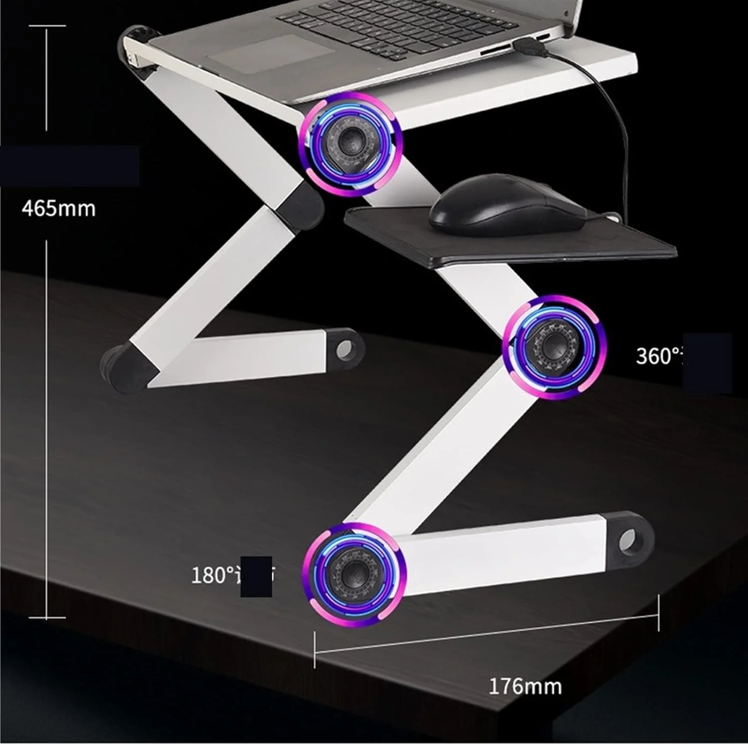 میز لپتاپ تاشو قابل حمل، مناسب افراد پرمشغله، میز کامپیوتر تاشو، پایه نگهدارنده، دارای سیستم خنککننده موبایل، مناسب برای استفاده در تخت، اداره و منزل میز لپتاپ تاشو قابل حمل، مناسب افراد پرمشغله، میز کامپیوتر تاشو، پایه نگهدارنده، دارای سیستم خنککننده موبایل، مناسب برای استفاده در تخت، اداره و منزل