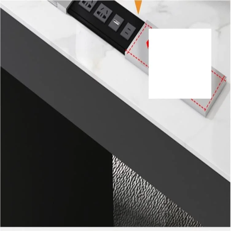 میز کار خاکستری چوبی با روکش چرمی مناسب اتاق کار، منزل، اتاق مطالعه، مبلمان، میز کوچک کامپیوتر، میز ایستاده آموزشی، ست میز تحریر مدیریتی