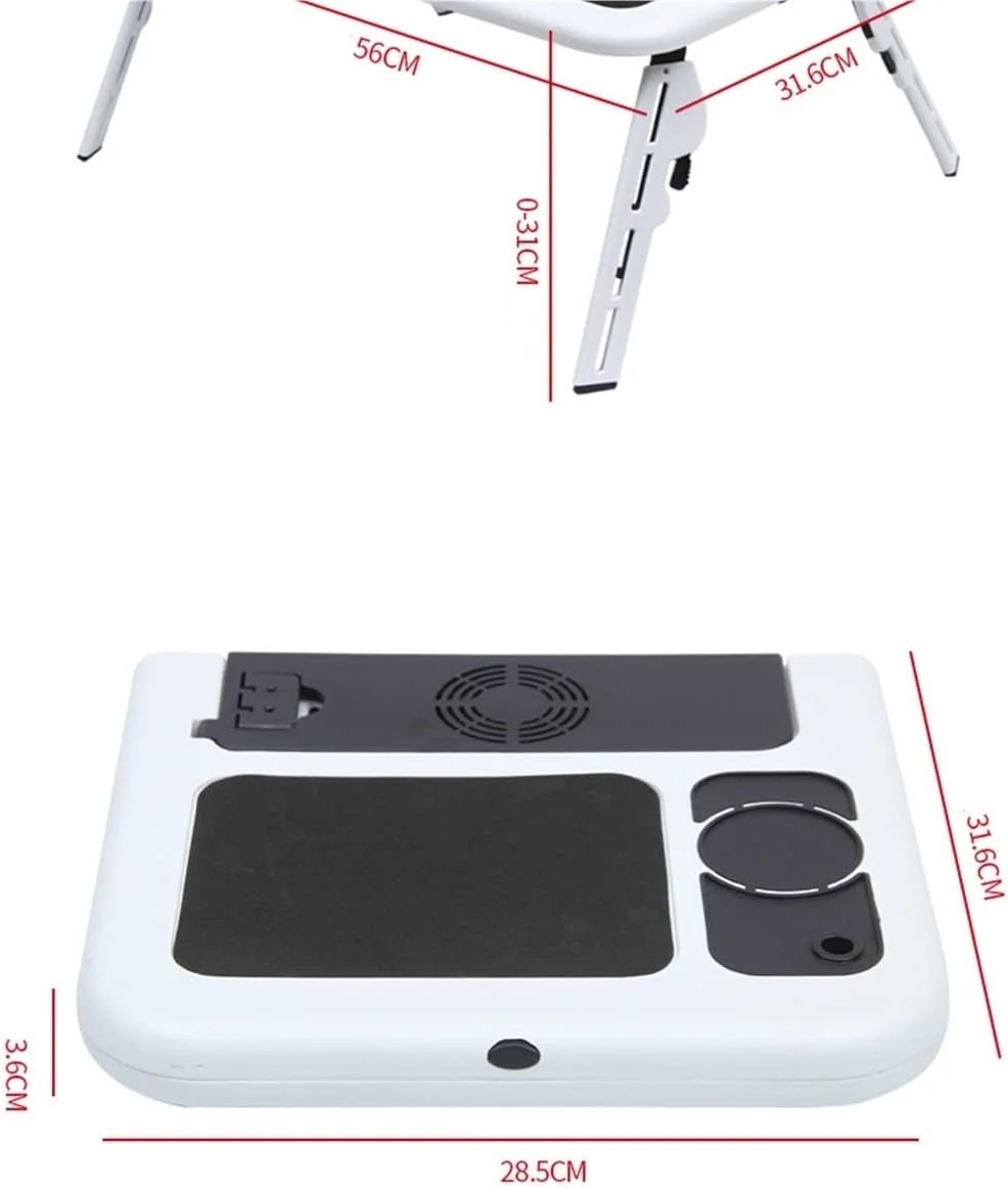 میز کار ZKSKOX، میز چند منظوره لپ تاپ، پایه تاشو خنک کننده کامپیوتر برای تخت میز کار ZKSKOX، میز چند منظوره لپ تاپ، پایه تاشو خنک کننده کامپیوتر برای تخت