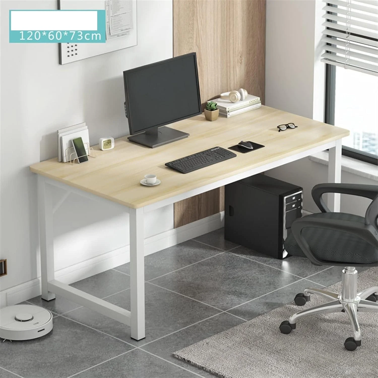 میز کار ZKSKOX، میز کامپیوتر، مناسب اتاق خواب، دفتر کار کوچک، منزل و دانشجو