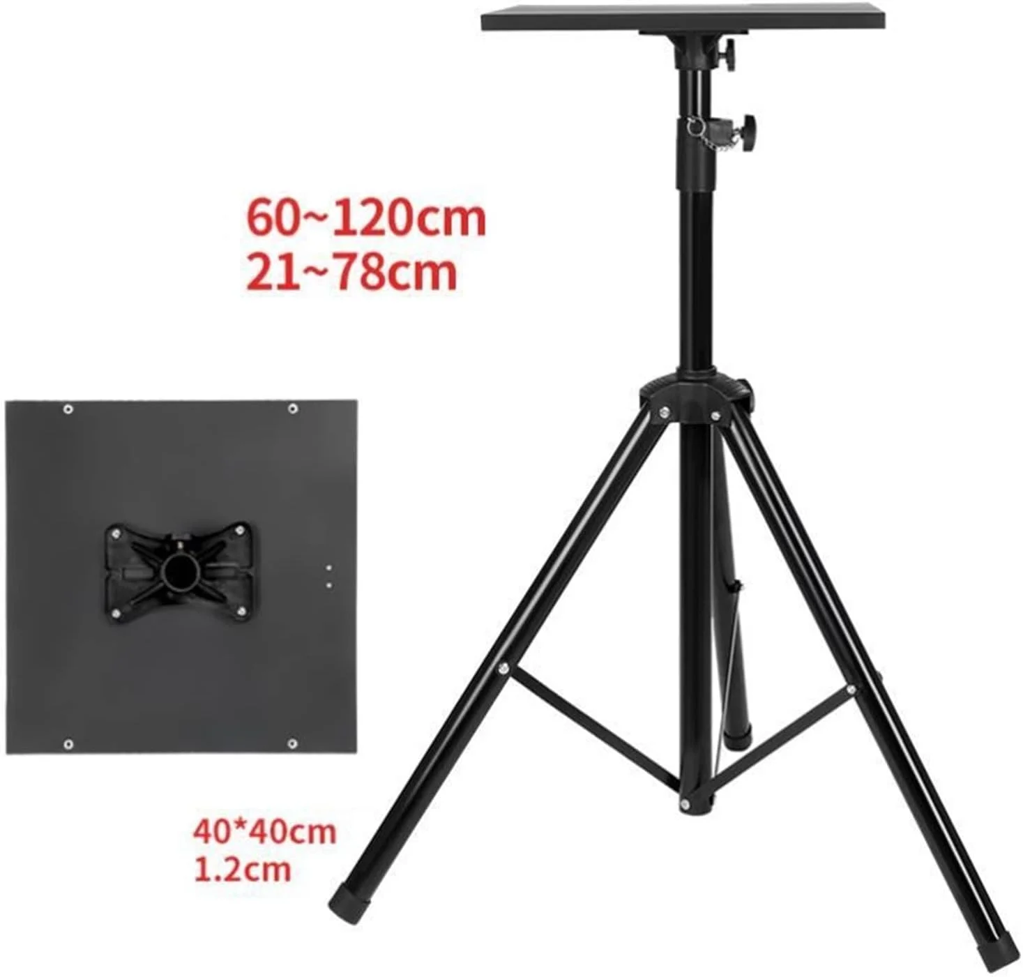 میز کار کامپیوتر تاشو با قابلیت تنظیم ارتفاع، مناسب برای کار در فضای باز، پخش زنده و استفاده در اداره