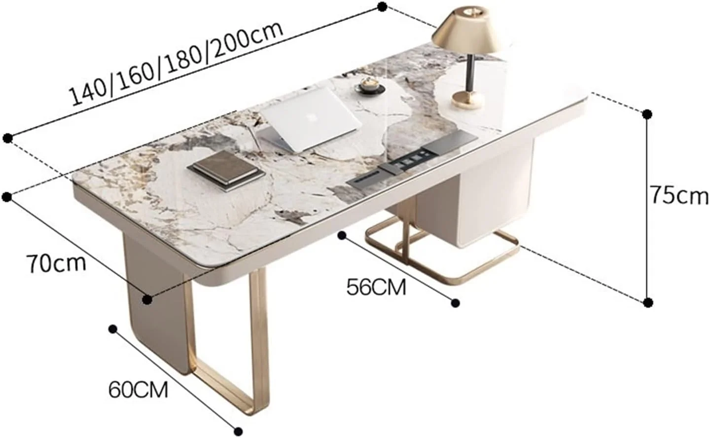میز کار لوکس، میز مطالعه، طراحی ساده، مناسب کامپیوتر رومیزی