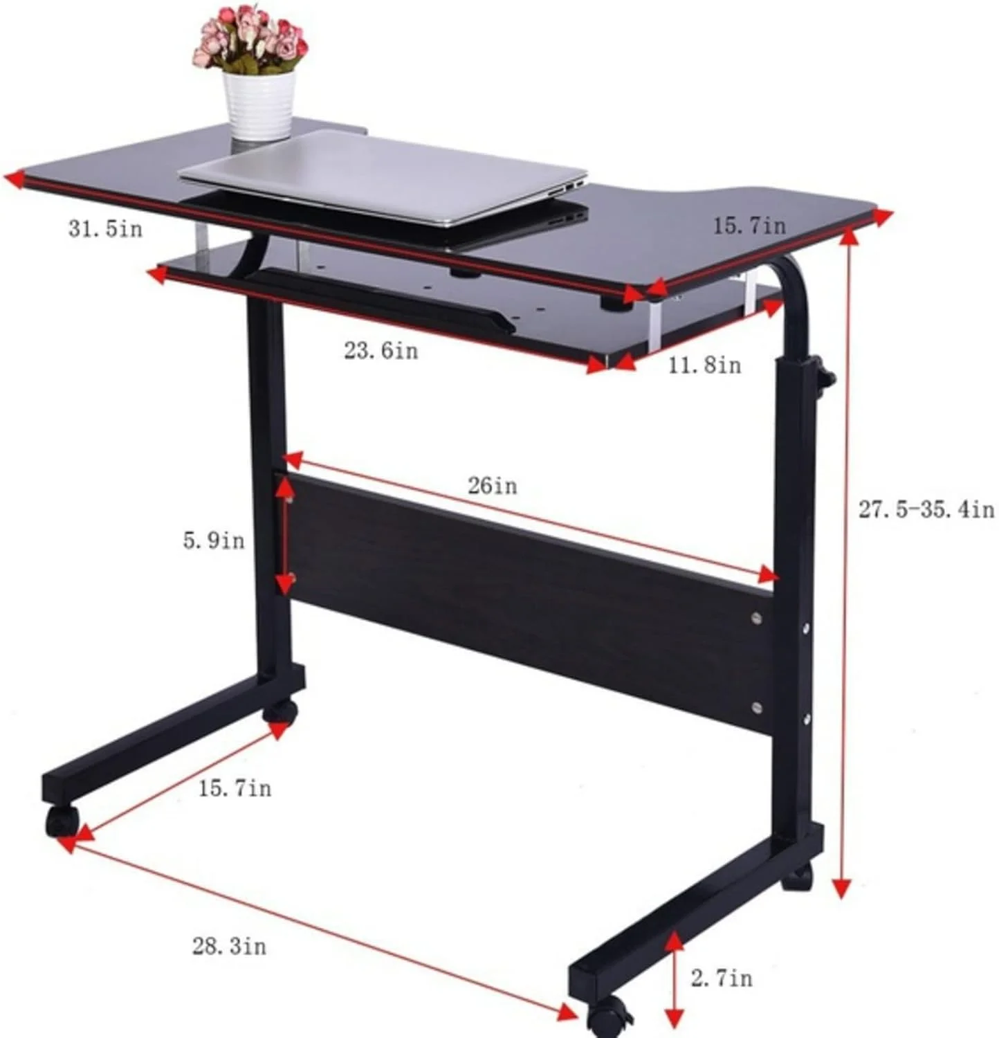میز کار تاشو، میز کامپیوتر تنبل، رومیزی کوچک خانگی میز کار تاشو، میز کامپیوتر تنبل، رومیزی کوچک خانگی