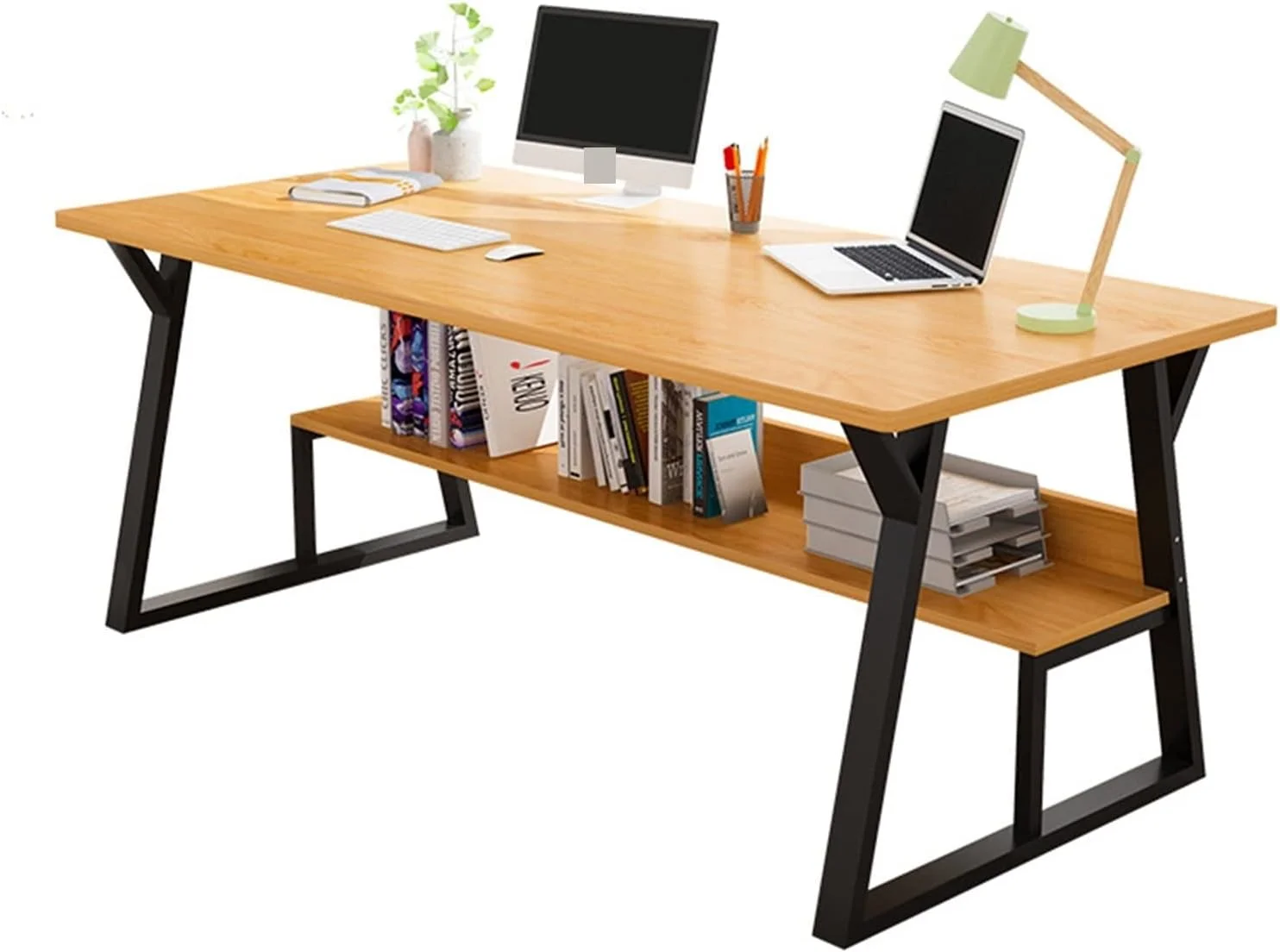 میز کار ZKSKOX، میز کامپیوتر، مناسب دانش آموزان، مطالعه، اتاق خواب، نوشتن، اداری