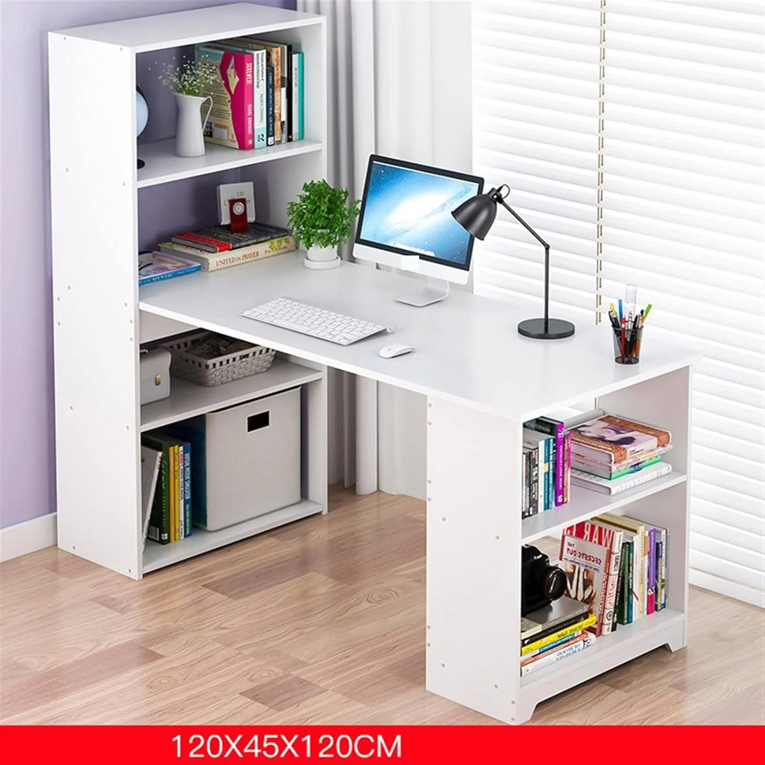 میز کامپیوتر ZKSKOX، رومیزی، مناسب دانش آموز، قفسه مشبک خانگی، ترکیبی، گوشه ای میز کامپیوتر ZKSKOX، رومیزی، مناسب دانش آموز، قفسه مشبک خانگی، ترکیبی، گوشه ای