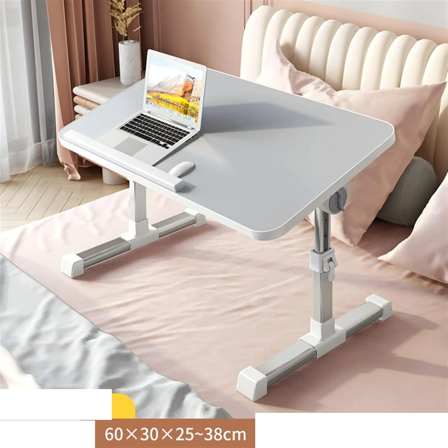 میز کامپیوتر تاشو ZKSKOX، مناسب کار، مطالعه در منزل، کنار تخت، اتاق خواب، میز کوچک، کنار پنجره، اداری، تاشو و قابل تنظیم