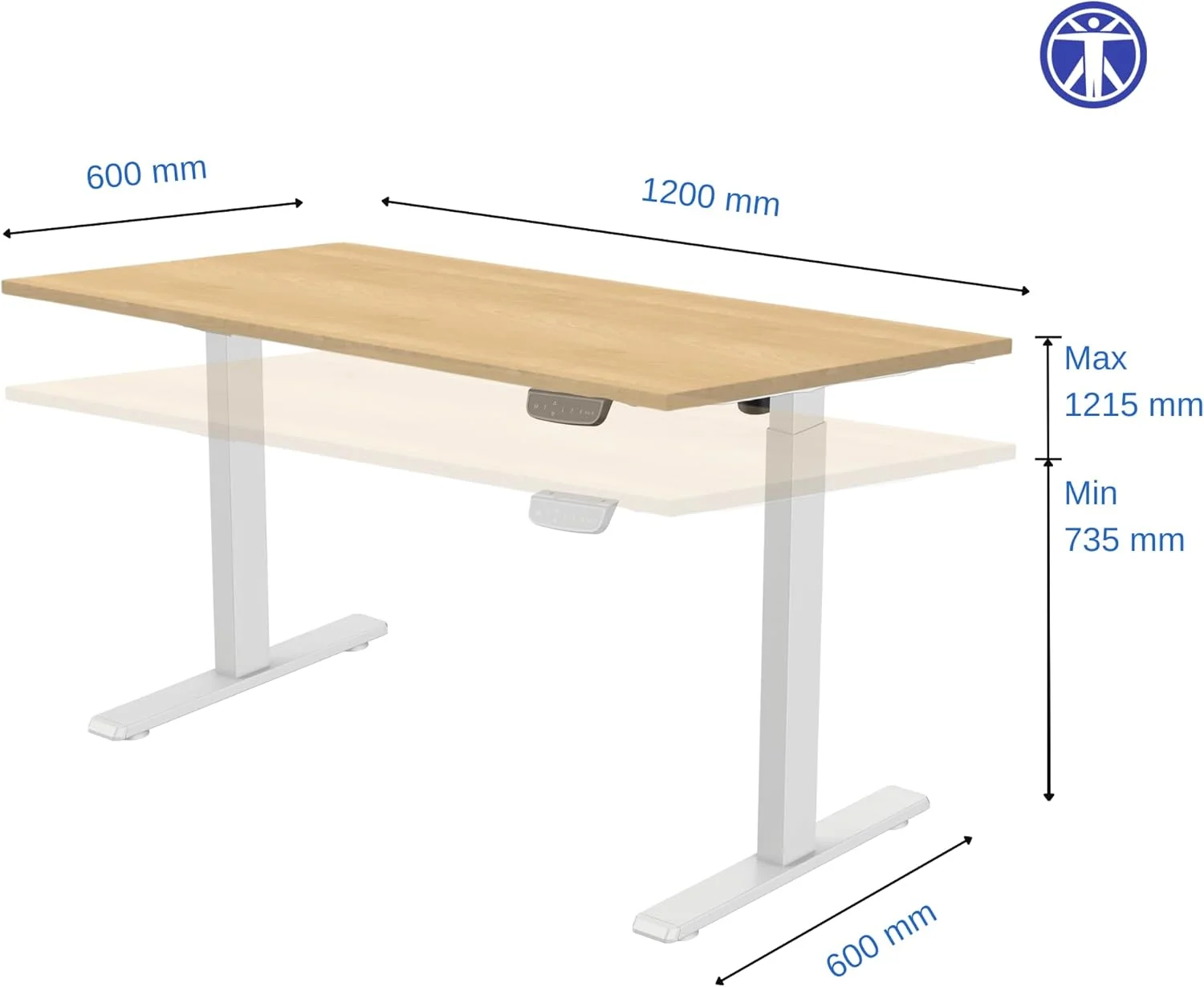 میز ایستاده با قابلیت تنظیم ارتفاع برقی ErgoYou - ابعاد 120x60 سانتی متر - موتور تکی دو مرحله ای - سری SM3 - میز کامپیوتر ارگونومیک - (افرا | 120x60 سانتی متر) میز ایستاده با قابلیت تنظیم ارتفاع برقی ErgoYou - ابعاد 120x60 سانتی متر - موتور تکی دو مرحله ای - سری SM3 - میز کامپیوتر ارگونومیک - (افرا | 120x60 سانتی متر)