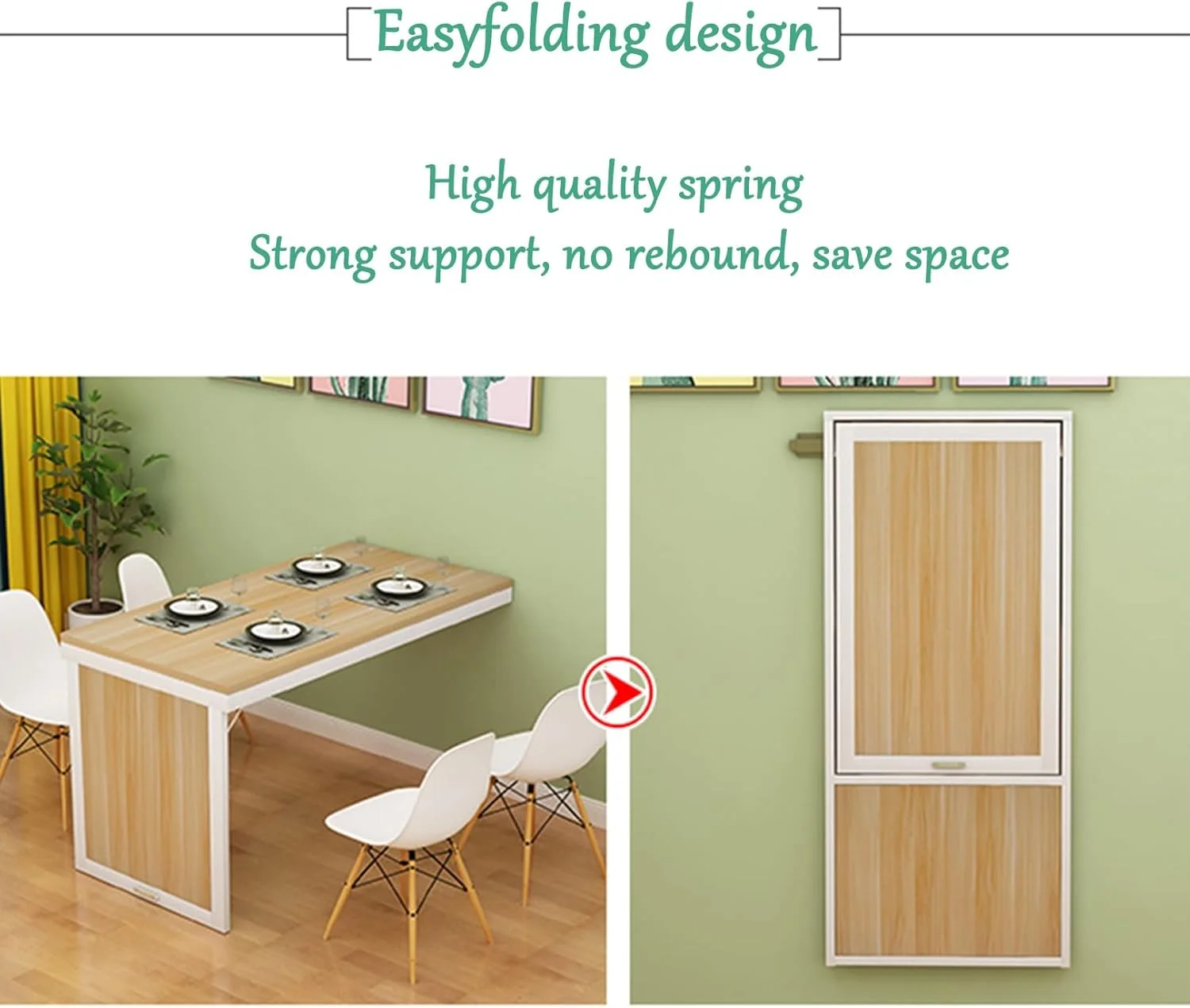 میز ناهارخوری تاشو دیواری، میز تاشو دیواری برای فضاهای کوچک، میز کامپیوتر MDF دیواری تبدیلشونده برای دفتر، اتاق خواب، آشپزخانه (رنگ: سفید+سفید، اندازه: 90 * 40 سانتیمتر) میز ناهارخوری تاشو دیواری، میز تاشو دیواری برای فضاهای کوچک، میز کامپیوتر MDF دیواری تبدیلشونده برای دفتر، اتاق خواب، آشپزخانه (رنگ: سفید+سفید، اندازه: 90 * 40 سانتیمتر)