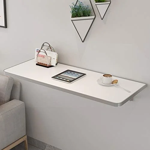 میز تاشو دیواری، میز کوچک تاشو دیواری، میز کامپیوتر، قفسه کتاب، لبه آلیاژ آلومینیوم، 20 سایز