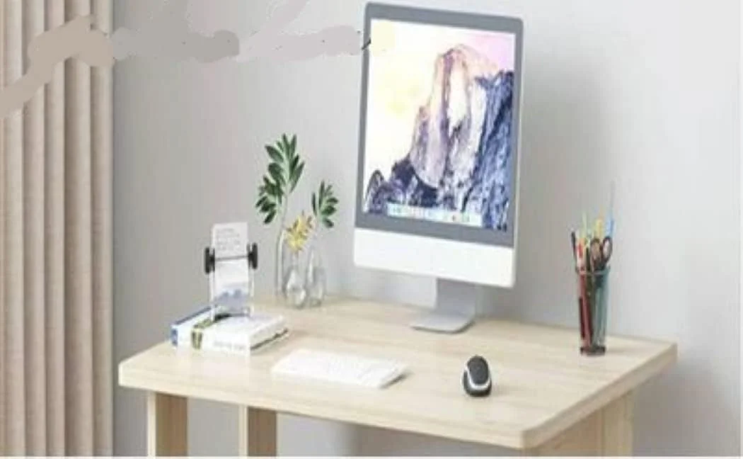 میز کامپیوتر چوبی KUTIS و میز مطالعه - میز لپ تاپ ساده با قفسه کتاب داخلی برای خانه، دفتر و اتاق مطالعه 60 x 72 x 37 سانتی متر