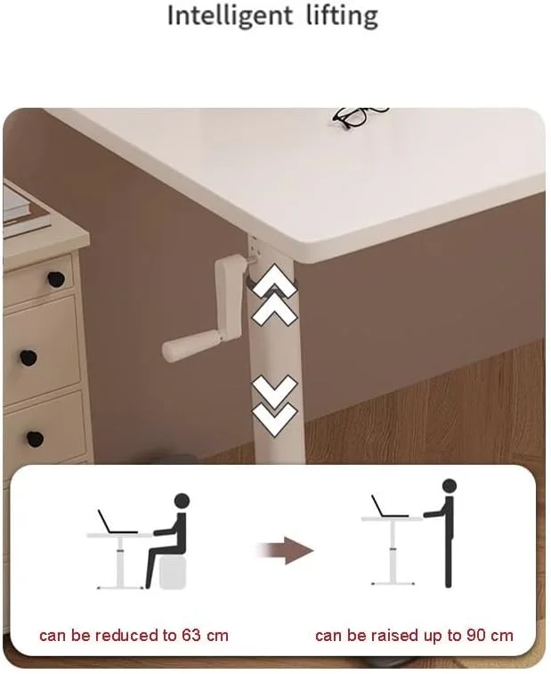 میز کامپیوتر و گیمینگ NKX با قابلیت تنظیم ارتفاع ارگونومیک، ایستگاه کاری ۸۰ سانتی متری