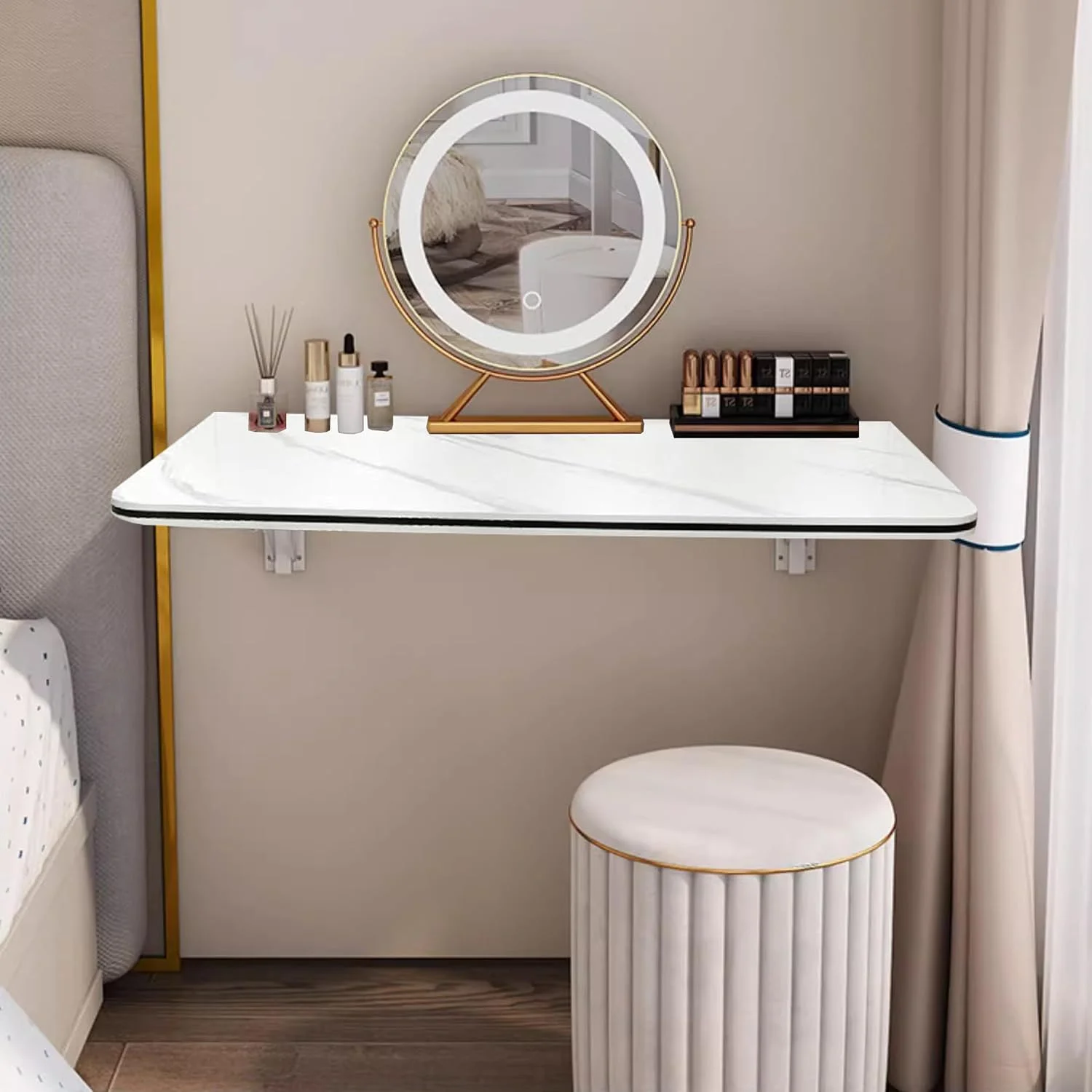 میز تاشو دیواری، میز لباسشویی برای تا کردن لباس، میز شناور دیواری برای فضاهای کوچک، ایستگاه کاری کامپیوتر اداری خانگی، میز کار مطالعه، غذاخوری آشپزخانه (سفید 60x40 سانتی متر) میز تاشو دیواری، میز لباسشویی برای تا کردن لباس، میز شناور دیواری برای فضاهای کوچک، ایستگاه کاری کامپیوتر اداری خانگی، میز کار مطالعه، غذاخوری آشپزخانه (سفید 60x40 سانتی متر)