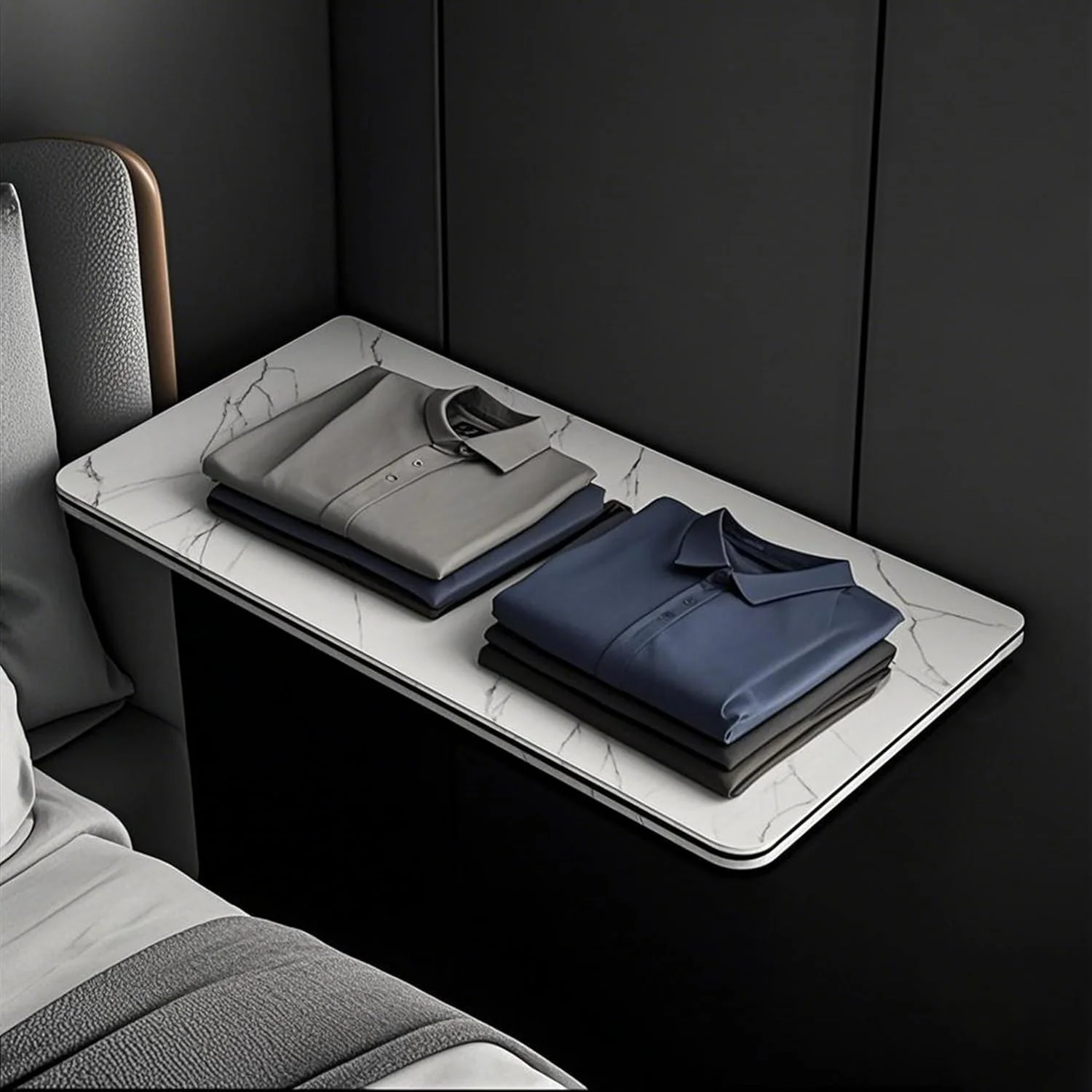 میز تاشو دیواری، میز لباسشویی برای تا کردن لباس، میز شناور دیواری برای فضاهای کوچک، ایستگاه کاری کامپیوتر اداری خانگی، میز کار مطالعه، غذاخوری آشپزخانه (سفید 60x40 سانتی متر) میز تاشو دیواری، میز لباسشویی برای تا کردن لباس، میز شناور دیواری برای فضاهای کوچک، ایستگاه کاری کامپیوتر اداری خانگی، میز کار مطالعه، غذاخوری آشپزخانه (سفید 60x40 سانتی متر)