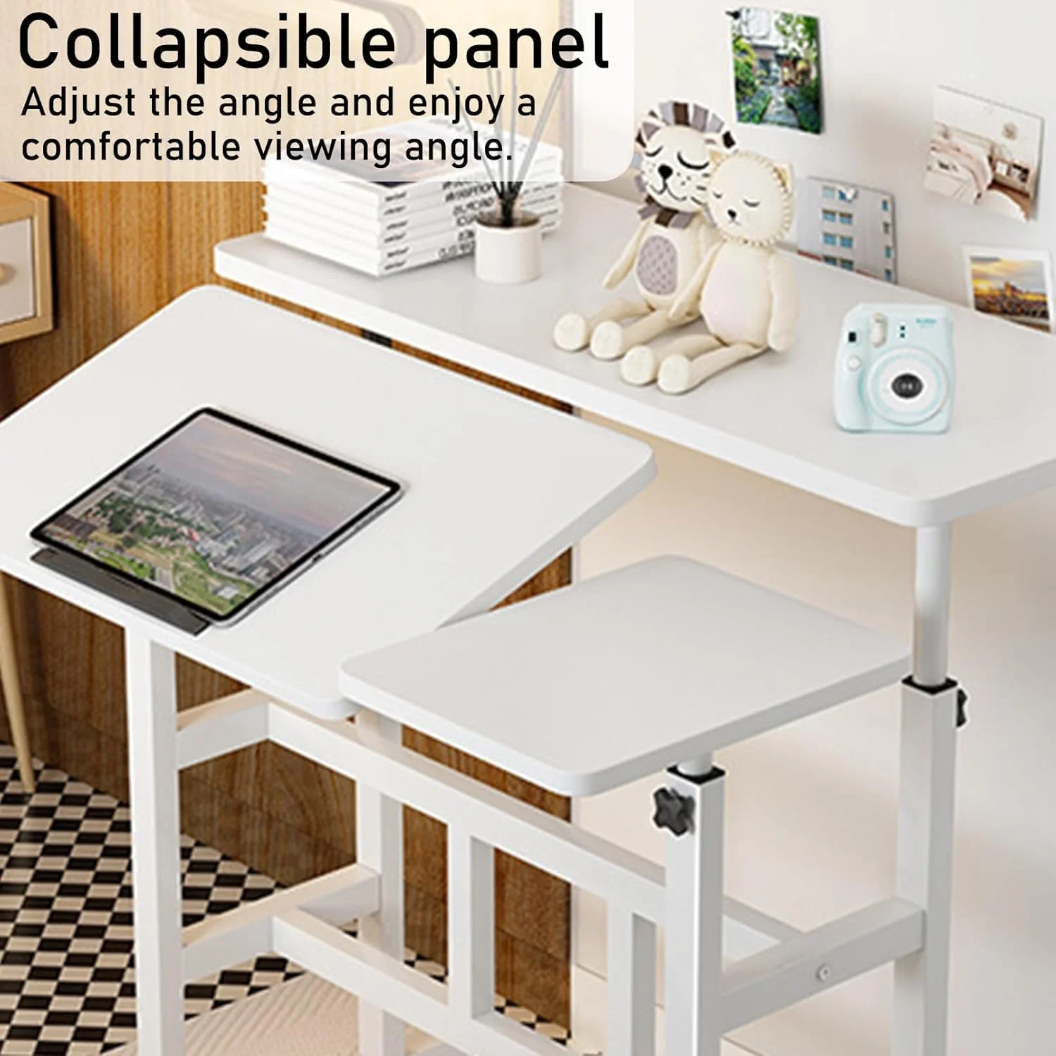 میز کامپیوتر سیار sooyinpaint، میز ایستاده سیار با ارتفاع قابل تنظیم، میز لپ تاپ متحرک با فضای ذخیره سازی جانبی برای دفتر کار خانگی، کلاس درس با چرخ میز کامپیوتر سیار sooyinpaint، میز ایستاده سیار با ارتفاع قابل تنظیم، میز لپ تاپ متحرک با فضای ذخیره سازی جانبی برای دفتر کار خانگی، کلاس درس با چرخ