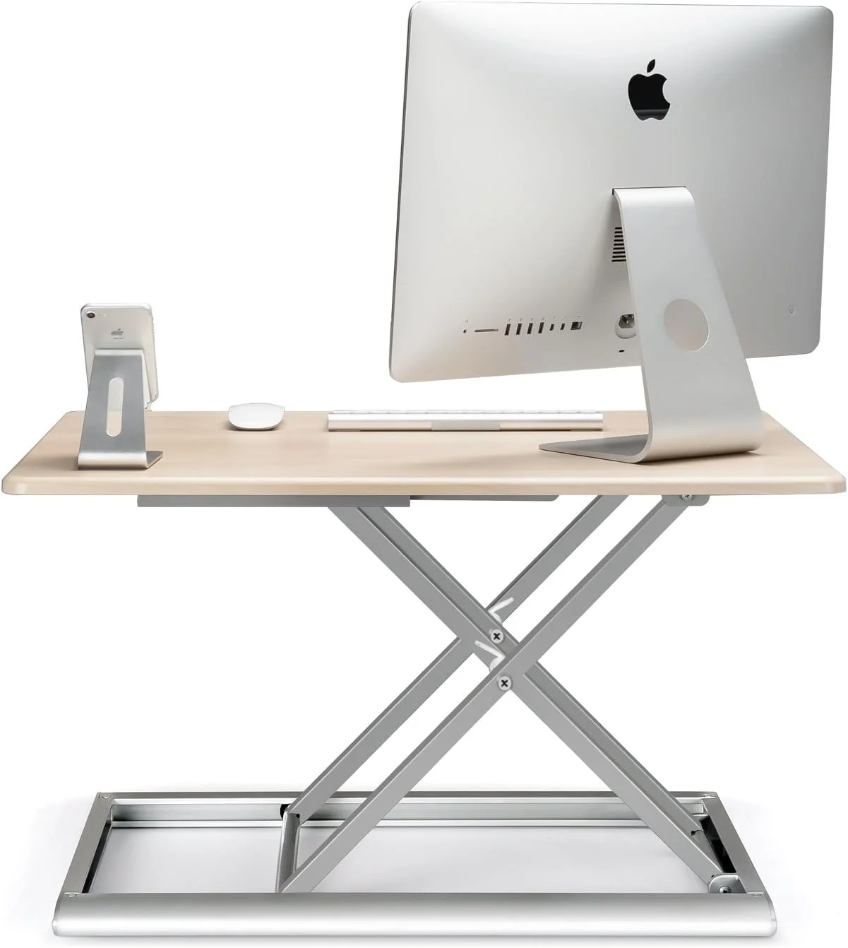 تبدیل کننده میز ایستاده با قابلیت تنظیم ارتفاع مناسب برای لپ تاپ و مانیتور