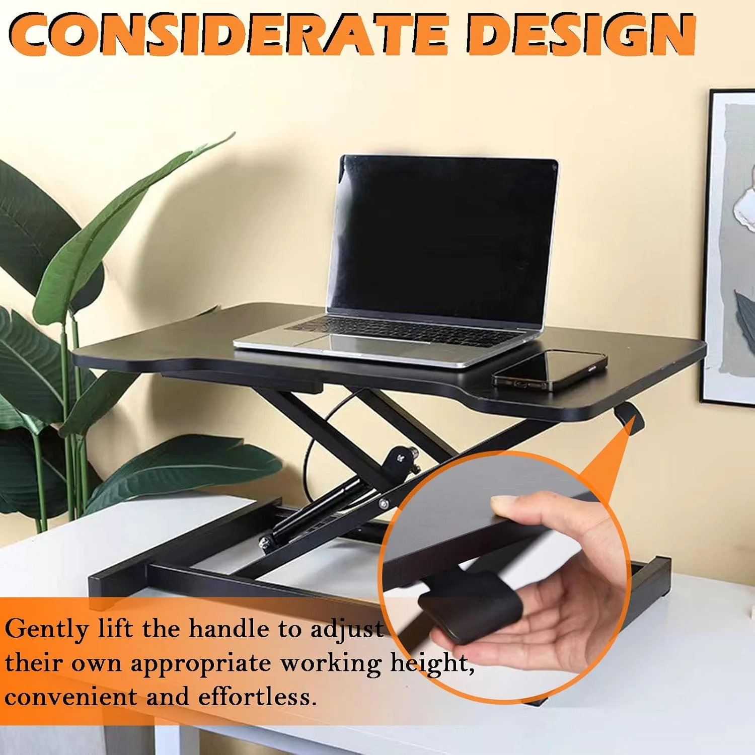 میز تحریر ایستاده، میز بالابر پنوماتیک تک لایه با سینی صفحه کلید و طراحی شکاف، ایستگاه کاری کامپیوتر با قابلیت تنظیم ارتفاع برای لپ تاپ ها میز کار ایستاده مانیتور دوتایی (C) میز تحریر ایستاده، میز بالابر پنوماتیک تک لایه با سینی صفحه کلید و طراحی شکاف، ایستگاه کاری کامپیوتر با قابلیت تنظیم ارتفاع برای لپ تاپ ها میز کار ایستاده مانیتور دوتایی (C)